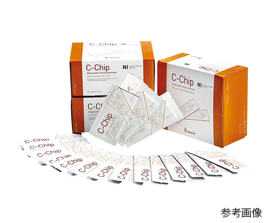 エア・ブラウン ディスポーザブル血球計算板 C-Chip Medical ビルケルチュルク型 1箱(50枚入) DHC-B02-M5 1箱(ご注文単位1箱)【直送品】