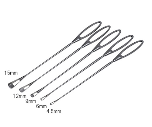 日本フリッツメディコ 有窓鈍匙 4.5mm G320-1001 1個(ご注文単位1個)【直送品】