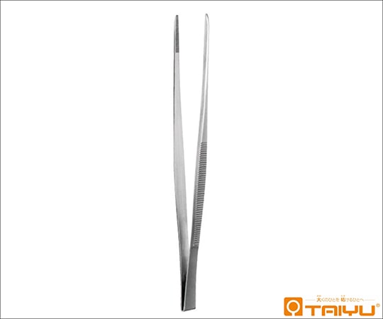 TAIYU（大祐医科工業） 外科鑷子 有鈎 折曲式 ダボ無 全長18cm TY-002B 1本（ご注文単位1本）【直送品】