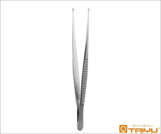 TAIYU(大祐医科工業) 鋭匙状鑷子 併式 ダボ無 径3mm 全長18cm TY-058L 1本(ご注文単位1本)【直送品】