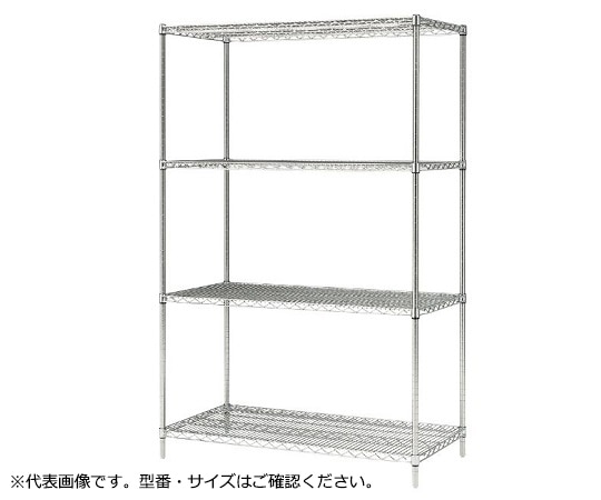 アズワン イーブンシェルフ 1821×613×1900mm AHL1820S4・1900 1台(ご注文単位1台)【直送品】