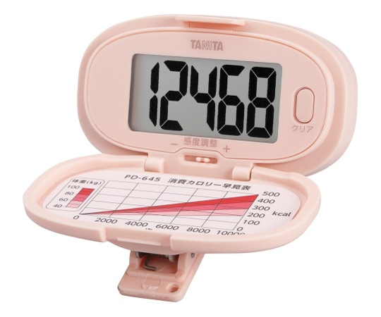 タニタ 歩数計 ピンク PD-645 1個(ご注文単位1個)【直送品】