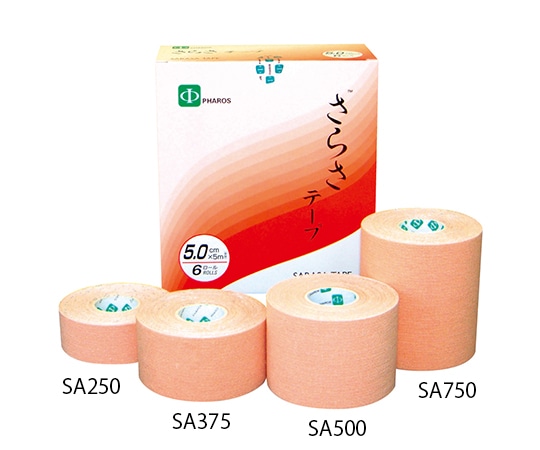 ファロス さらさ伸縮テープ 2.5cm×5m 1箱 SA250 1箱(ご注文単位1箱)【直送品】