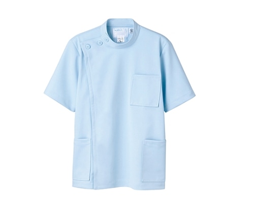 住商モンブラン ケーシー メンズ 8分袖 サックス 52-813 3L 1枚(ご注文単位1枚)【直送品】