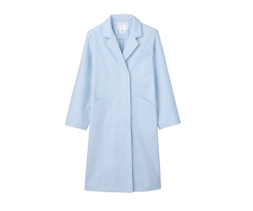 住商モンブラン 女子診察衣S 長袖 サックス 71-063 L 1枚（ご注文単位1枚）【直送品】