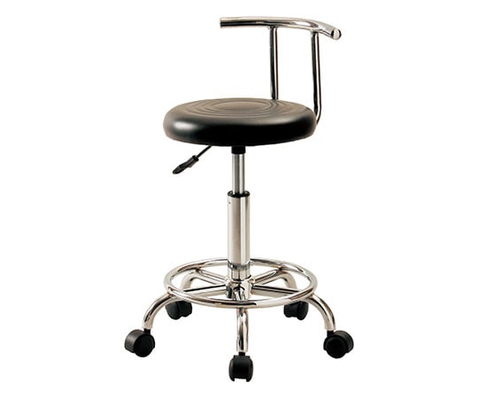 弘益 キャスターチェア(背付) KY-B300(BK) 1個(ご注文単位1個)【直送品】