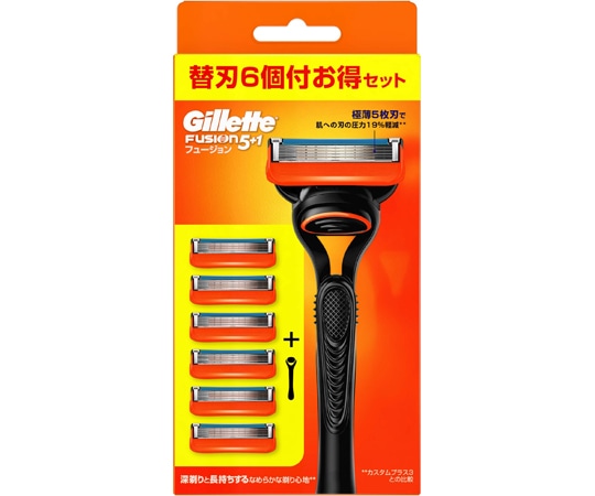 P&G フュージョンマニュアル5Bホルダー付 替刃6個付 24個入 390432 1ケース（ご注文単位1ケース）【直送品】
