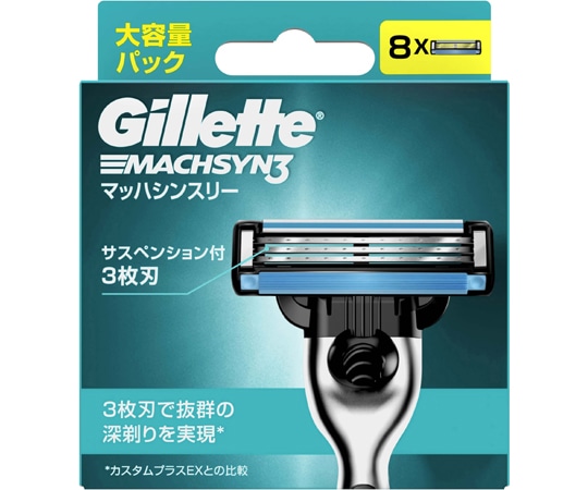 P&G ジレット マッハシンスリー 替刃 8個×72箱入 324007 1ケース（ご注文単位1ケース）【直送品】
