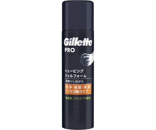 P&G ジレットPROシェービングジェルフォーム 195g 24個入 396342 1ケース（ご注文単位1ケース）【直送品】