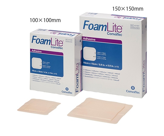 コンバテック ふぉーむらいと（救急絆創膏） 80×80mm EOG滅菌済（個包装） 10枚入 00476 1箱（ご注文単位1箱）【直送品】