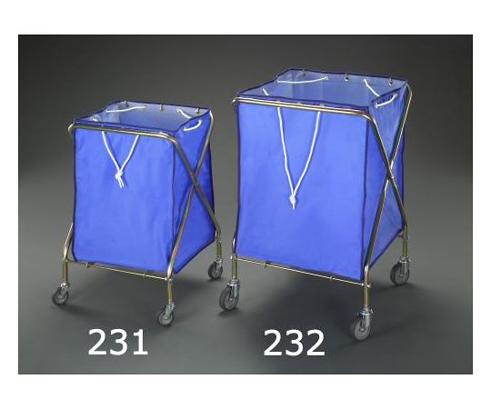 エスコ 550x540x800mm/132L ダストカート EA995AA-231 1台（ご注文単位1台）【直送品】