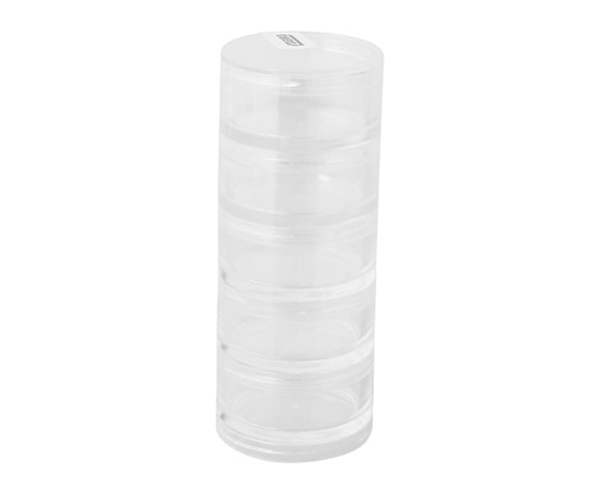 明邦化学工業 ラウンド ケース S クリアー 502500 1個(ご注文単位1個)【直送品】
