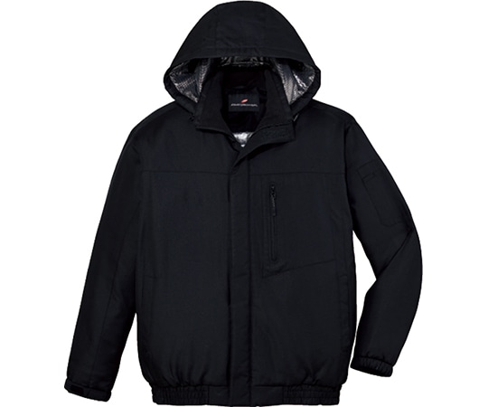WHISEL（自重堂） ブルゾン（フード付） ブラック M 48480 1枚（ご注文単位1枚）【直送品】