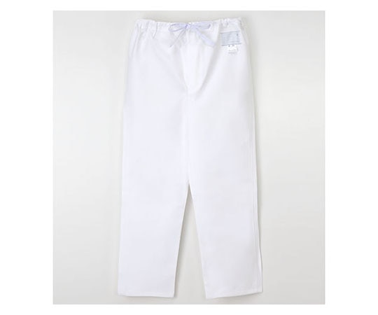 ナガイレーベン 男子ズボン ホワイト L AD318 1枚（ご注文単位1枚）【直送品】
