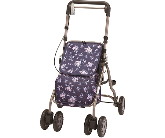 マキテック ウェルキャリー 紺 花柄 YX-500KH 1台(ご注文単位1台)【直送品】
