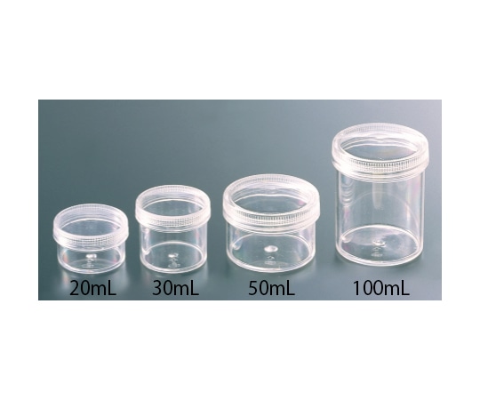馬野化学容器 プラ壷 透明（30mL）1袋（100個入） 3-22 1袋（ご注文単位1袋）【直送品】