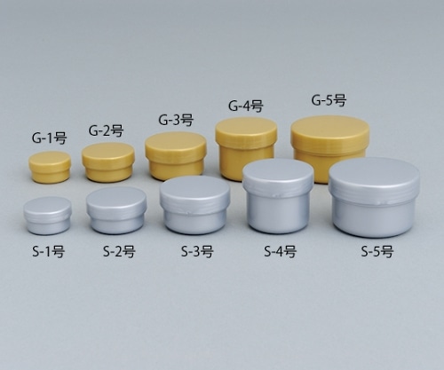 エムアイケミカル 軟膏容器「コスメポットS-3号」22mL 100個 銀 601300 1ケース(ご注文単位1ケース)【直送品】