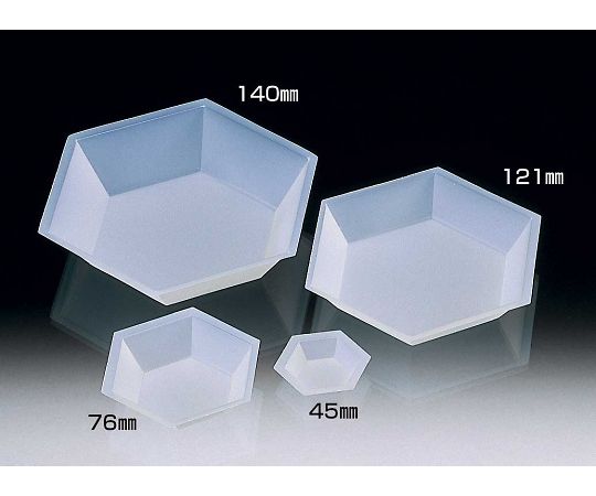 サンプラテック 秤量皿 六角型(バランストレー六角型) 45mm(500枚) 09576 1ケース(ご注文単位1ケース)【直送品】