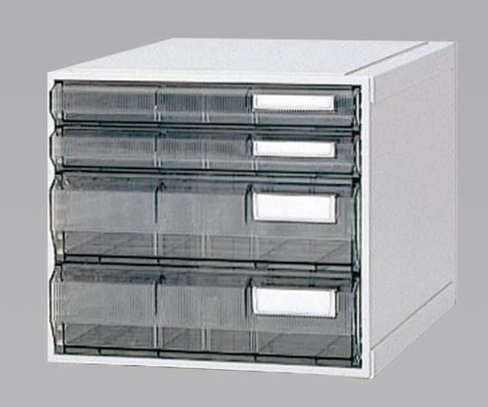 サカセ カセッター A3タイプ(引出4段)クリアー HA3-007 1個(ご注文単位1個)【直送品】