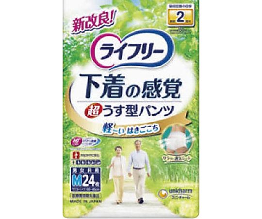 ユニ・チャーム ライフリー 超うす下着感覚パンツ M 24枚 935352 1パック(ご注文単位1パック)【直送品】