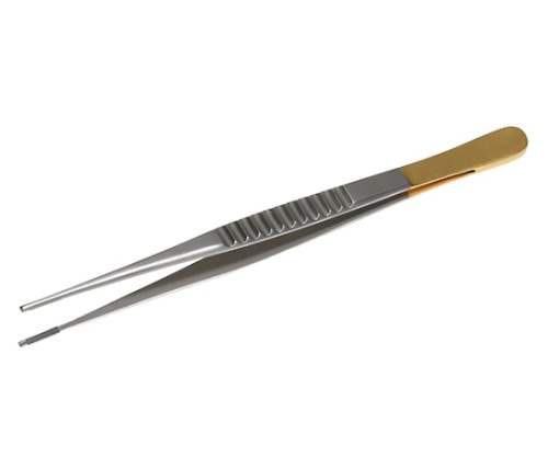 日本フリッツメディコ T/Cドベイキー有鈎ピンセット 15cm 1.5mm A980-150X 1本（ご注文単位1本）【直送品】