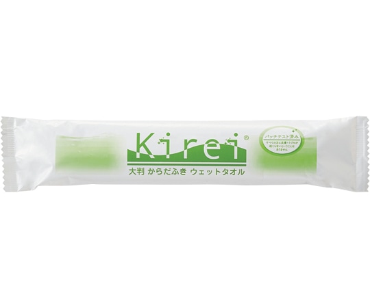 ＤＮコーポレーション ウェットタオル kirei ミニ（グリーン） 丸型 1セット（1000本×5ケース入）  1セット（ご注文単位1セット）【直送品】