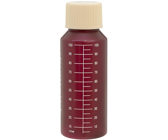 金鵄製作所 NK茶投薬瓶 100mL セーフティキャップ 白色目盛 1箱(200本入) B43A0-00000 1箱(ご注文単位1箱)【直送品】