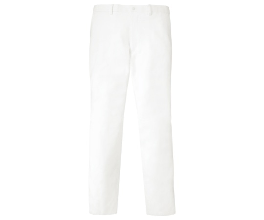 KAZEN メンズスリムストレートパンツ ホワイト LL YW37-1 LL 1枚(ご注文単位1枚)【直送品】