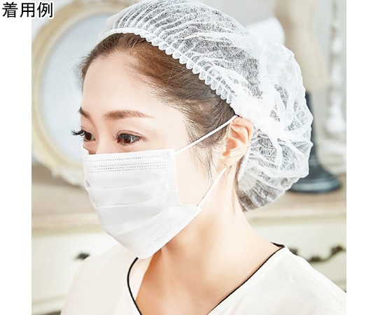CML 使い捨てヘアーキャップ（不織布ホワイト） P060204 1ケース（ご注文単位1ケース）【直送品】