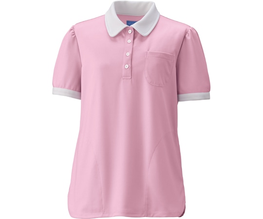KAZEN レディスニットシャツ ローズ L KZN239-3 1枚（ご注文単位1枚）【直送品】