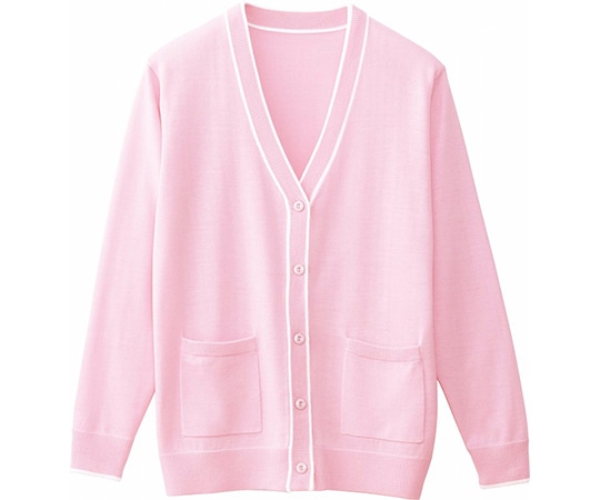 WHISEL(自重堂) カーディガン ピンク M WH90319 1枚(ご注文単位1枚)【直送品】