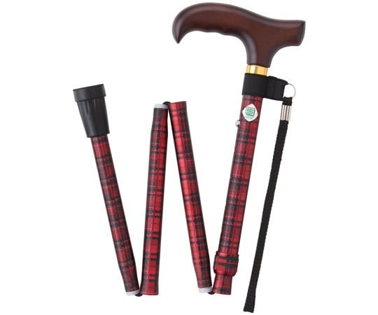 フジホーム ベーシック 折畳 S チェックレッド WB3798 1本（ご注文単位1本）【直送品】