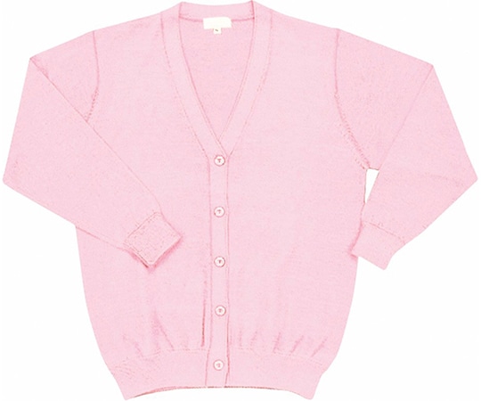 WHISEL（自重堂） カーディガン ピンク L WH90019 1枚（ご注文単位1枚）【直送品】