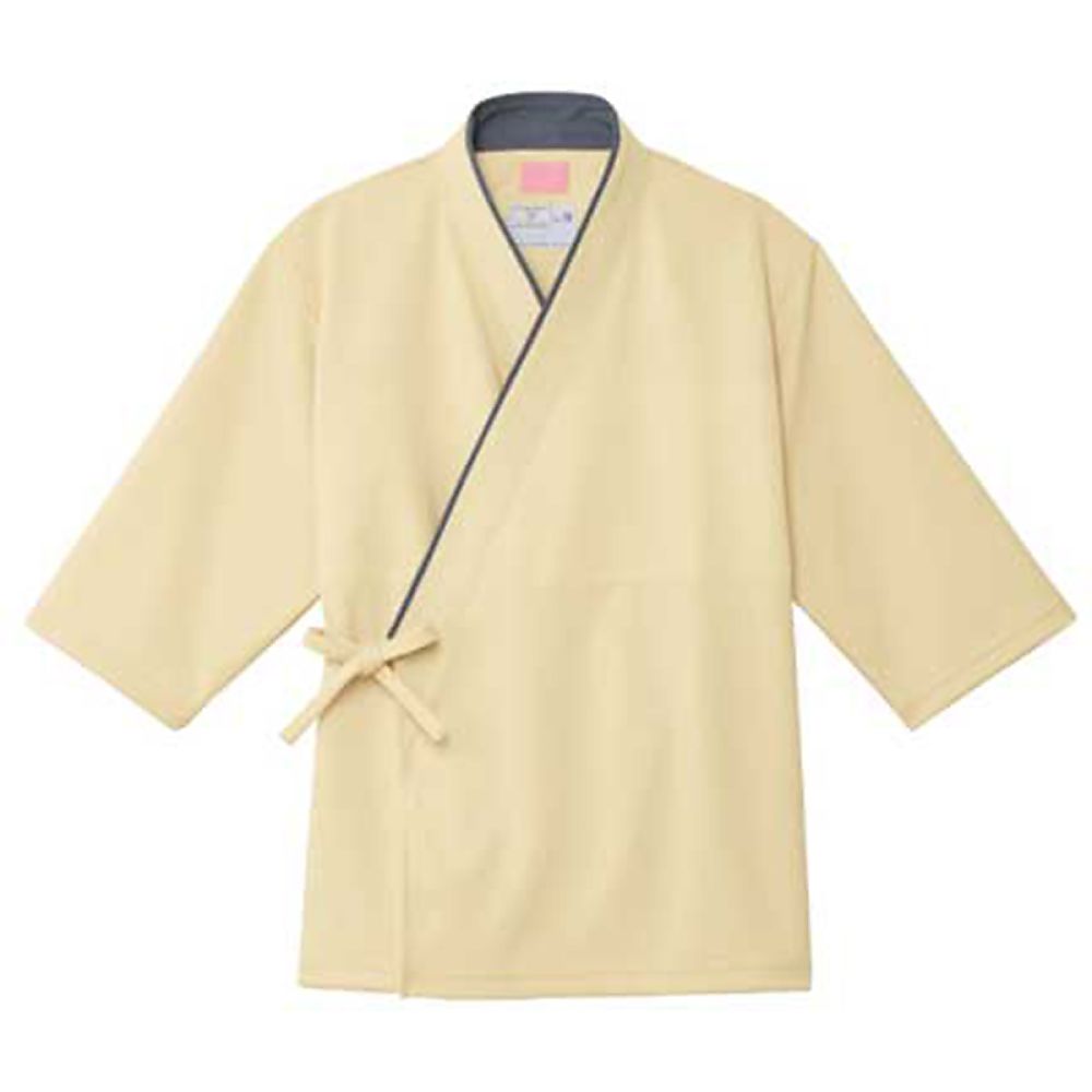 KIRAKU(トンボ) 検診用甚平 ベージュ M(身丈68cm) CR848-28 M 1枚(ご注文単位1枚)【直送品】