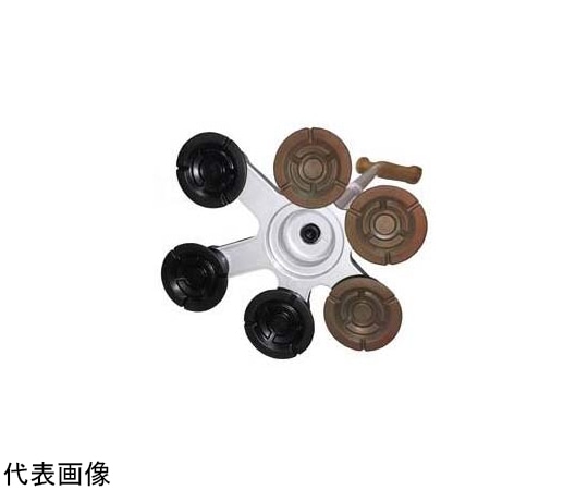 アシストインターナショナル アシストスーパー多点杖用替ゴム 黒×茶 1セット（6個入） AJ091 1セット（ご注文単位1セット）【直送品】