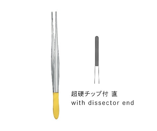 ジェイ・シー・ティ TC付クッシング鑷子 JC03-0901 1個(ご注文単位1個)【直送品】