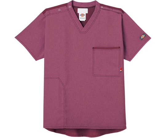 フォーク スクラブ プラム×バーガンディ SS CK704-13 1枚（ご注文単位1枚）【直送品】