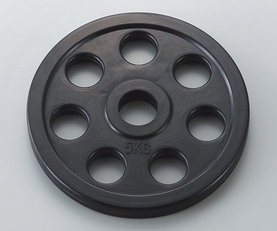 淡野製作所 ラバーバーベルプレート 5kg D-5872 1枚(ご注文単位1枚)【直送品】