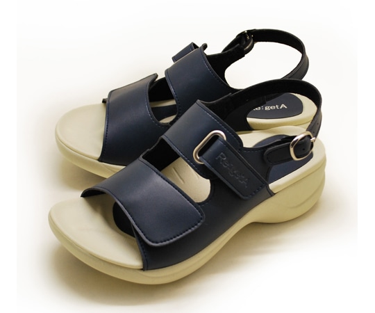 リゲッタ ワークコンフォートサンダル ネイビー L(24.0~24.5) RW1001-NVY-L 1足(ご注文単位1足)【直送品】