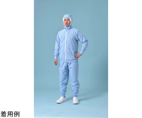 国立 男女兼用パンツ ブルー チェックガード 3L CG210 1枚(ご注文単位1枚)【直送品】