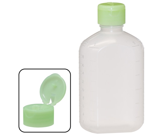 金鵄製作所 小判型投薬瓶 200mL ワンタッチキャップ(ライトグリーン:竹) 100本入 23030-003 1箱(ご注文単位1箱)【直送品】