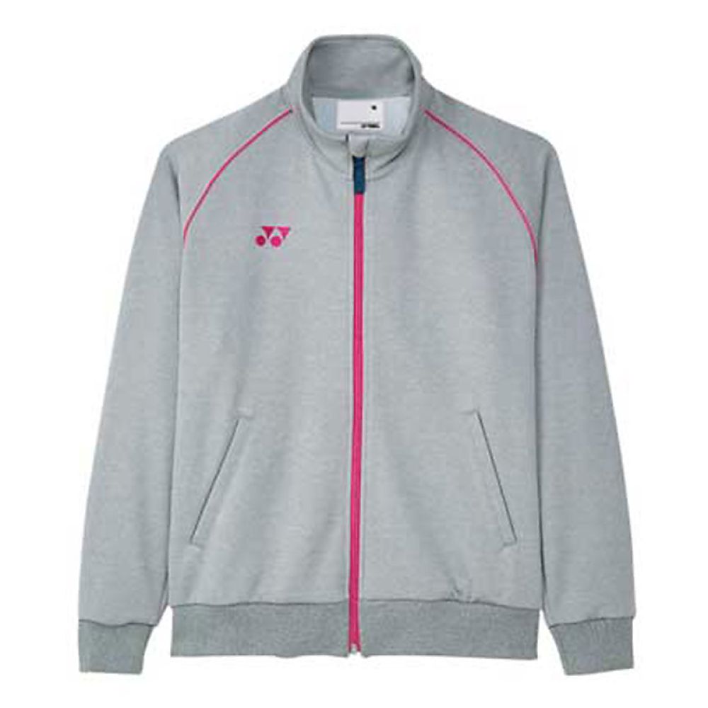 YONEX（トンボ） ケアワークジャケット シルバーモク×ピンク SS（身丈57cm） CY102-11 SS 1枚（ご注文単位1枚）【直送品】