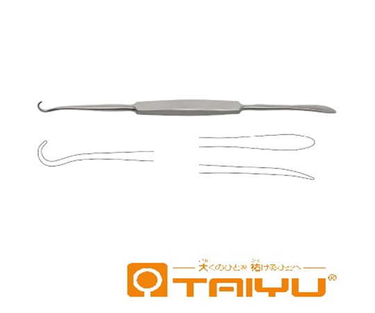 TAIYU(大祐医科工業) 単鈍鈎エレバ(エレバフック) 全長18cm TY-805F 1本(ご注文単位1本)【直送品】