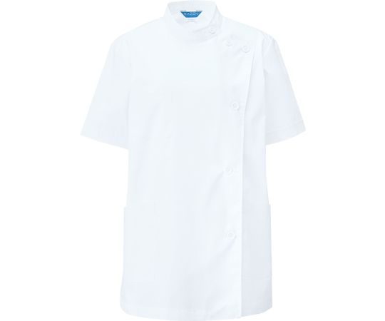 KAZEN レディス医務衣 半袖 白 L 360-30 L 1枚(ご注文単位1枚)【直送品】