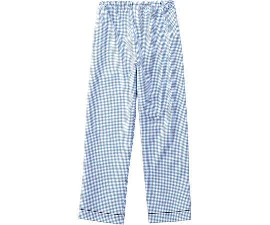 KAZEN 患者衣スラックス ブルー L 286-71 L 1枚(ご注文単位1枚)【直送品】