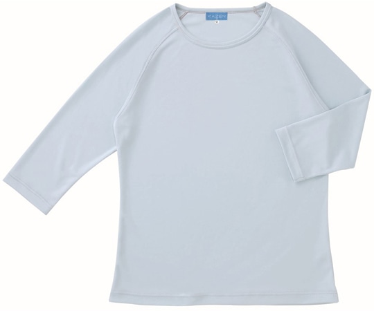 KAZEN インナーTシャツ(男女兼用)シルバーグレー 3L 233-11 1枚(ご注文単位1枚)【直送品】