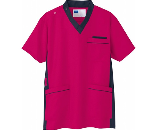 WHISEL（自重堂） 男女兼用スクラブ ワイン M WH11685 1枚（ご注文単位1枚）【直送品】