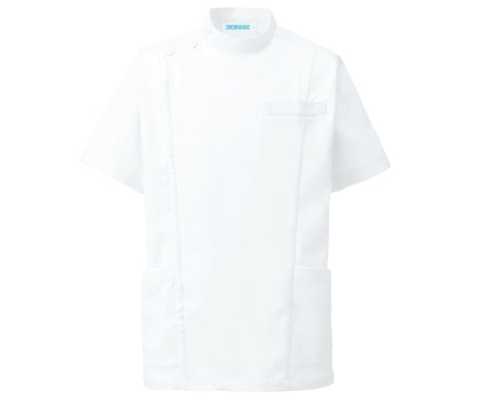 KAZEN メンズジャケット半袖 白 5L 253-20 5L 1枚（ご注文単位1枚）【直送品】