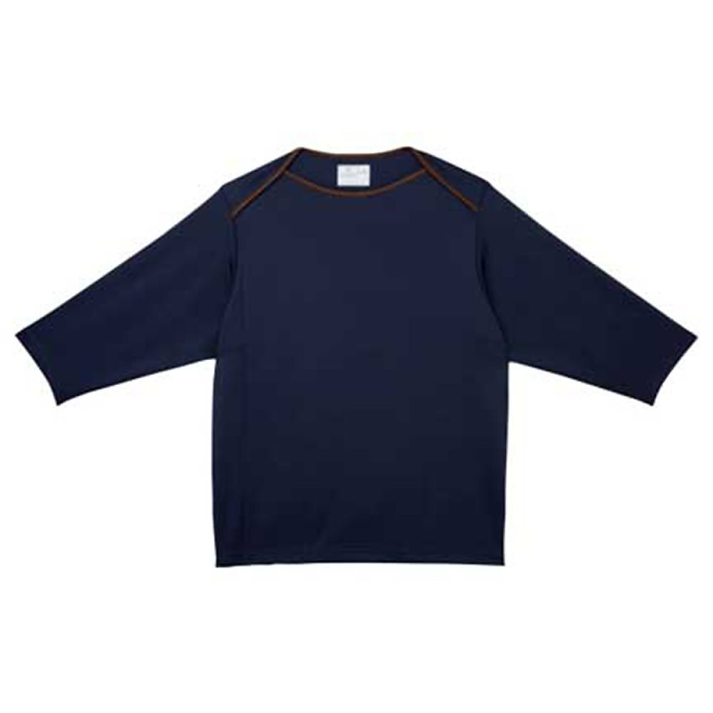 KIRAKU（トンボ） 前開き検診用シャツ ネイビー LL（身丈74cm） CR845-88 LL 1枚（ご注文単位1枚）【直送品】