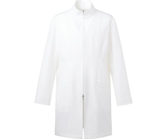 KAZEN メンズハーフコート 白 4L 113-90 4L 1枚(ご注文単位1枚)【直送品】